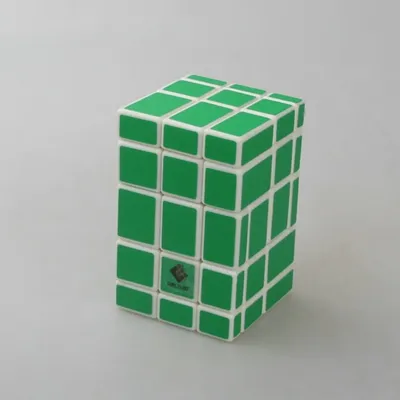 Cube twist Siamese verbunden Tricolor 3 x3 Spiegel Magic Cube grüne Aufkleber Geschwindigkeit Puzzle Image