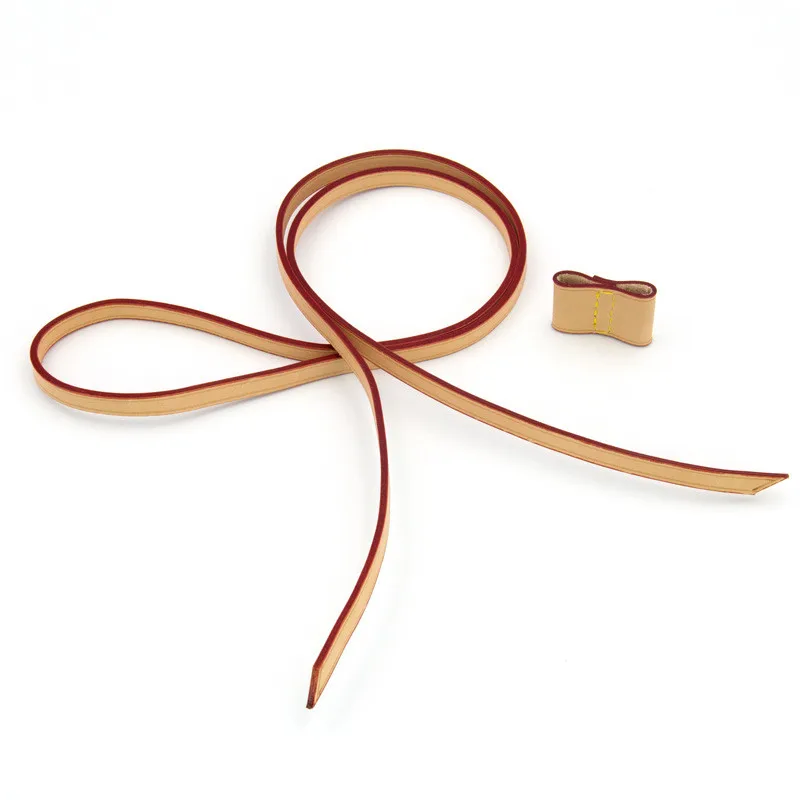 Echtes Vachetta Kalbsleder Kordelzug Riemen Designer Damen Handtasche Lady Ne0noe Eimer Rucksack Tasche Teile Ersatz 90 cm Image