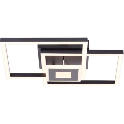 BRELIGHT LED Deckenleuchte "Bray", schwarz, H: 9cm,, Lampen, 40 x 40 cm, 2900 lm, 3000K warmweiß, schwenkbar, schwarz Image