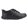 Hush Puppies - Jungen Schul-Uniform-Schuhe "Steven", Leder (Schwarz)