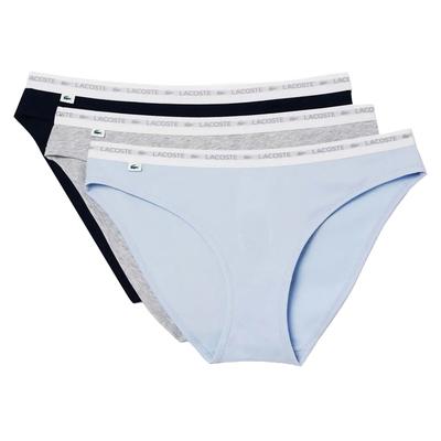 Lacoste - Slips Stretch für Herren(3er-Pack) (Blau/Grau/Schwarz) Image