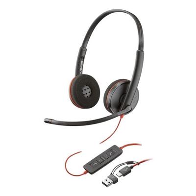 Poly Headset »Blackwire 3220« USB-C schwarz / rot schwarz