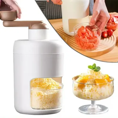 Mini Easy Ice Shaver Creative Shredding Shaved Crushing Machine Household Hand-Cranking Practical