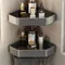 1-2 pièces trois couleurs salle de bain étagère coin espace aluminium salle de bain Triangle panier