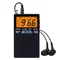 Mini AM/FM Radio dual band Radio stereo portatili Orologio Sveglia Altoparlante Radio Display LCD