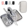 Borsa con cerniera per cavo dati U Disk Protezione per caricabatterie per telefono cellulare Borsa per disco rigido mobile Custodia tascabile per archiviazione a doppio strato