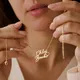 Collana personalizzata con doppio nome a forma di cuore, Collana con nome personalizzato, Collana per coppia, Collana per madre