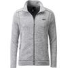 Strickfleecejacke DEPROC ACTIVE "KIRKVALE X MEN", Herren, Gr. S (48), grau (hellgrau), 100% Polyester, casual, bequem, Langarm gerader Abschluss mit Gummizug, Jacken, auch in Großen Größen erhältlich