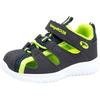 Sandale KANGAROOS "KI-Rock Lite EV", Gr. 25, blau (blau, lime), Synthetik, Textil, sportlich, Schuhe