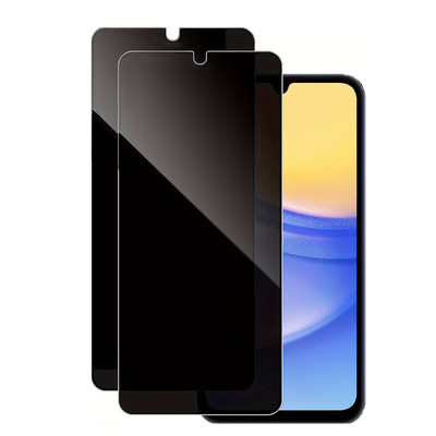 TEMU 2pcs Premium Tempered Glass Privacy Screen Protector, 2pcs Camera Lens Protector For For Galaxy A14 A15 A16 A25 A26 A34 A35 A36 A54 A55 A56 - , Glossy Finish Image