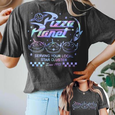 TEMU Double-sided T-shirt - Vibrant, Casual Women' With Fun , Short Sleeve, Lightweight Viscose Material, Spring/summer/fall, Shirt Image