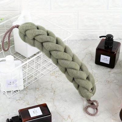 TEMU 1pc Braided Loofah Back Scrubber With Rope Handles, Long Stretch Exfoliating Body Scrub Sponge, Mesh Shower Back Scrub For Men And Women Image