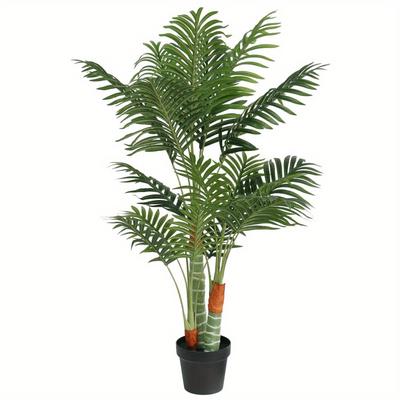 TEMU Palm Artificial With 3 Trunks Green 120cm Pp Image