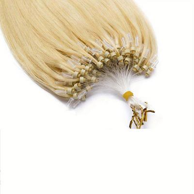 TEMU Strands/pack 613 Blonde Hair Micro Ring Hair Invisible Human Hair 50g/pack Micro Ring Hair Micro Bead Hair Women Image