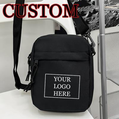 TEMU Customizable Men's Fashion Crossbody Bag - Adjustable Strap, Machine Washable, Ideal For Daily & Casual , Everyday Accessory | Adjustable Strap Bag | Durable Zipper Closure, Crossbody Bag Image