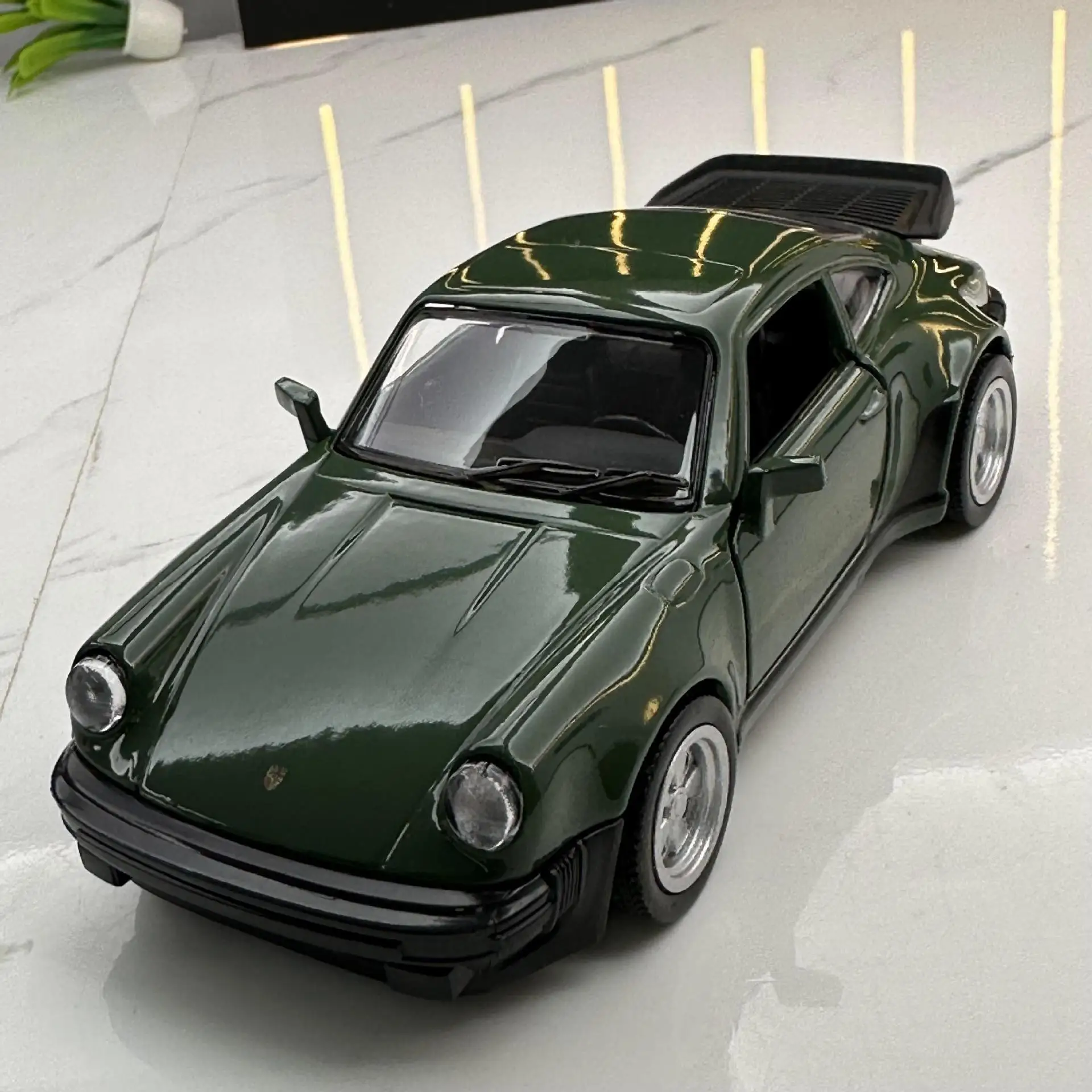 1:36 1978 911 Turbo Auto Modell Metall Druckguss Replik Hause Miniatur Kunst Fahrzeug Hobby Dekorieren Kind Junge Geschenke F595 Image