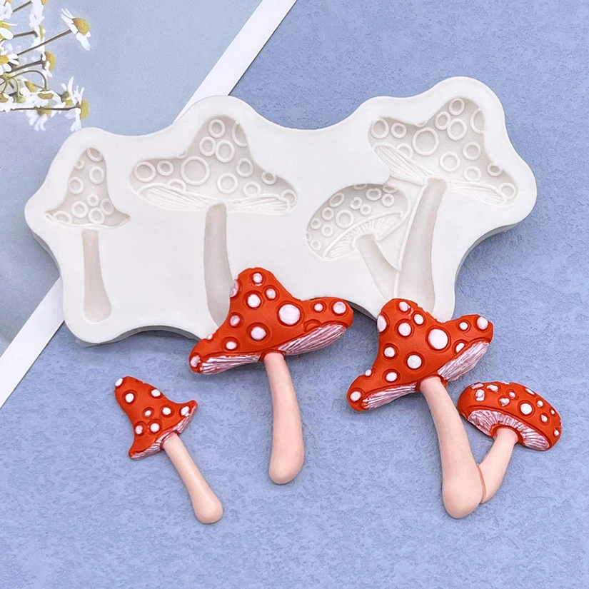Mushroom Silicone Cake Baking Mold Sugarcraft Chocolate Cupcake Resin Tools Fondant Cake Decorating Tools