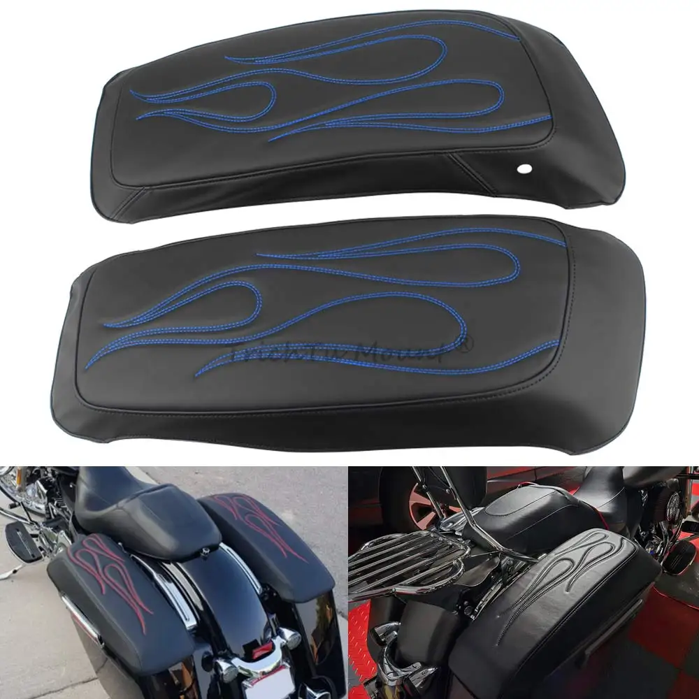 Motorrad Touring Harte Satteltaschen Deckel Abdeckungen Schutz Wasserdicht Für Harley Touring Road King Electra Street Glide CVO 2014-24 Image