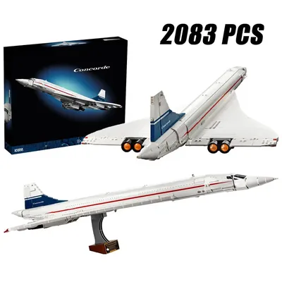 2083PCS Kreative Concorde Flugzeug Modell Bausteine Airbus Bau Ziegel Spielzeug Geburtstag Geschenk Für Kinder Kinder Image