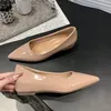 Flache Schuhe Damenschuhe Gelb Netz Braun Zucker Fruchtfarbe Flache Schuhe Flache Spitze Flache Absätze Damenschuhe Große Größe