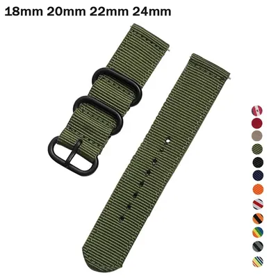 18mm 20mm 22mm 24mm gewebtes Nylonband für Samsung Watch 7 6 5 4 6/4Classic für Huawie GT5 4Pro 3 46mm Universal-Ersatzarmband Image