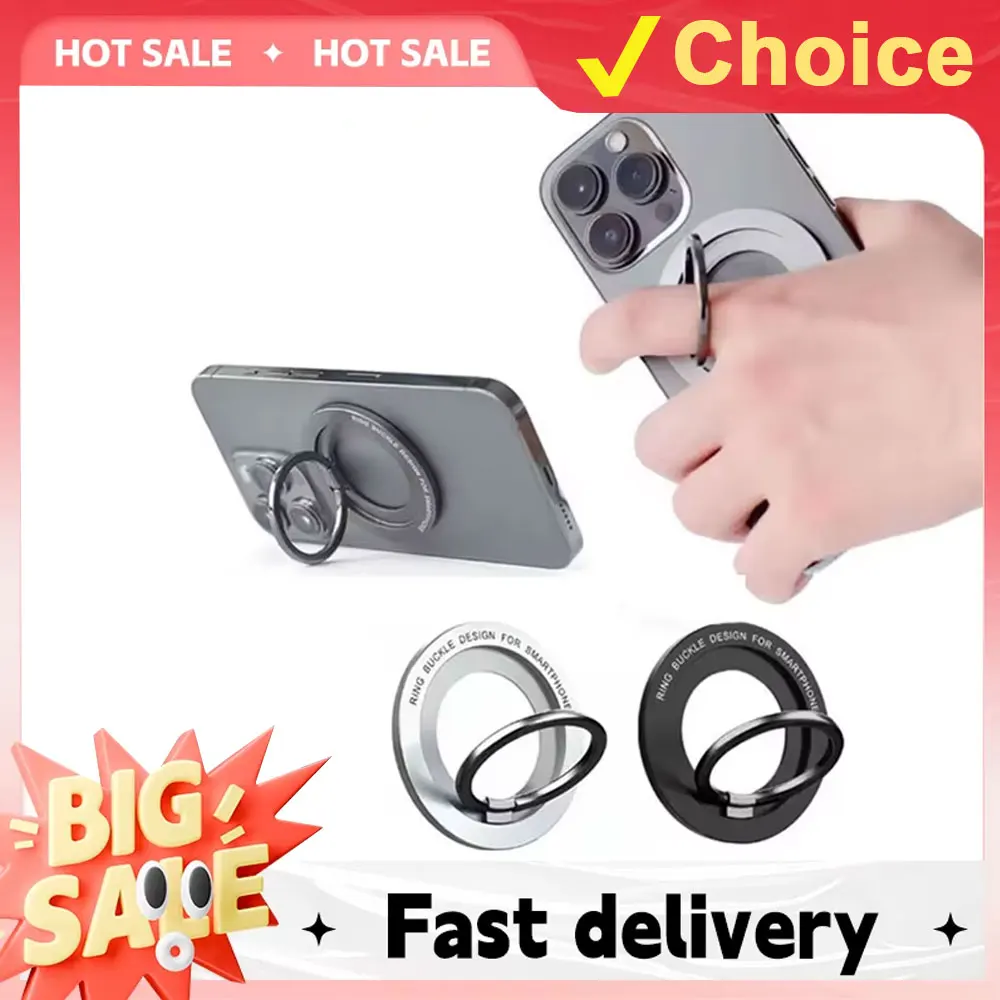 Magnetisch für Magsafe Telefonhalter Ständer Magnet Fingerring Buchse Handyhalterung Drahtloses Laden für IPhone12-14 Pro/Max Image
