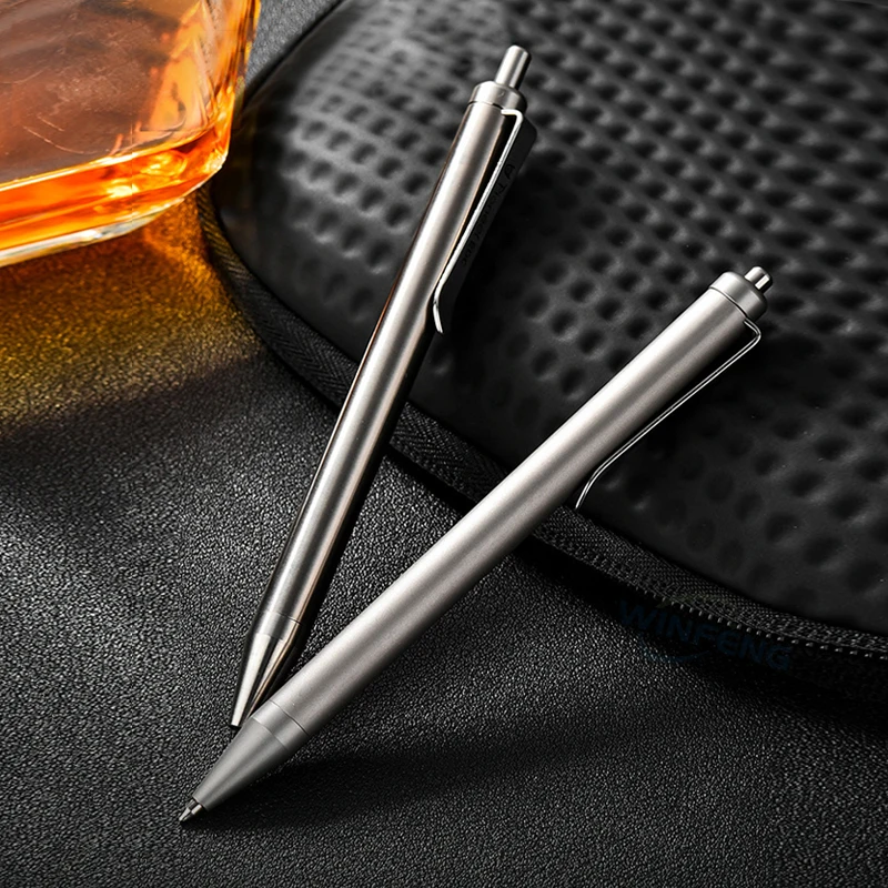 Tragbare Titan Legierung Kugelschreiber Business Unterschrift Stift Selbstverteidigung Taktische Stift Notfall Glas Breaker Überleben Liefert Image
