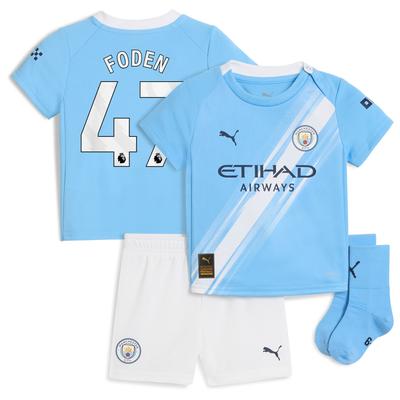 Manchester City PUMA Mini-Heimsausrüstung 2025-26 - Baby mit Aufdruck Foden 47 Image