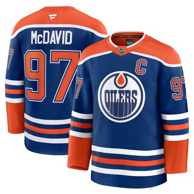 Connor McDavid Royal Edmonton Oilers Fanatics Premium-Heimtrikot für Herren Image
