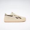 Sneaker REEBOK CLASSIC "REEBOK COURT ADVANCE SURGE", Gr. 38,5, chalk, chalk, unearthed braun, Synthetik, Textil, animal-print, sportlich, Schuhe, mit Animal-Print/ Cheetah-Optik