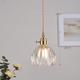 Lampada a sospensione a LED, luce bianca calda, base decorativa, lampada a sospensione, luce interna regolabile, paralume in vetro traslucido con motivi, lampada a sospensione da soffitto, sala da