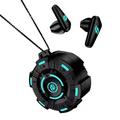 Auricolari gaming wireless Bluetooth 5.3 bassa latenza touch con impronta digitale doppia decodifica suono H microfono senza rumore per mobile e PC