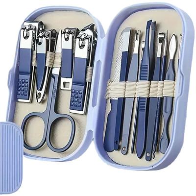14-in-1 Stainless Steel Nail Clipper Set, Professional Nail Grooming Kit for Manicure Pedicure, Portable Beauty Tools for Home Use