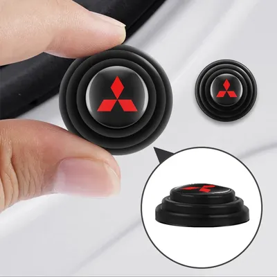 Car Door Shock Absorber Buffer Protective Stickers Soundproof Rubber Pads For Mitsubishi Lancer 10