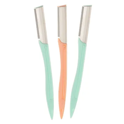 3 Pcs Women Face Eyebrow Hair Removal Safety Razor Trimmer Shaper Shaver Mini Makeup Shaver