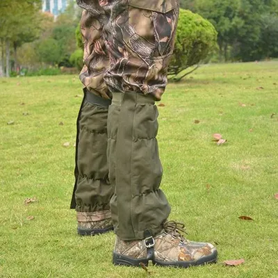 1Pairs Tactical Waterproof Leg Gaiters Climbing Legging Leg Protection Warmers Camping Hiking Boots