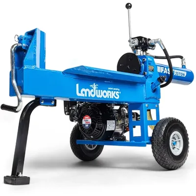 20 Ton Rapid Auto Return Ram System Gear Horizontal Full Beam Steel Wedge Firewood Splitting