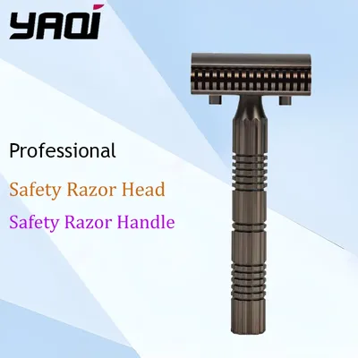 YAQI Bohemia 316 Stainless Steel Adjustable Baseplate Men Safety Razor for Men Hair Style Beard Comb