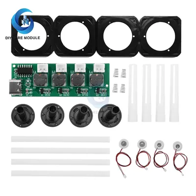 DC5V Unswitched Four Spray Humidifier Module Atomization Control Board DIY Ultrasonic Nebulizer