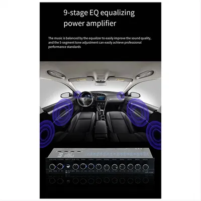 Superior! Auto Square 9 Band Graphic Equalizer Digital Car Audio ADL-EQ9 Full Series Car Amplifier