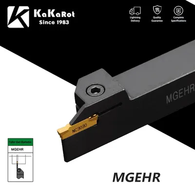 KaKarot Grooving Tool Holder MGEHR1212 MGEHR1616 MGEHR2020 MGEHR2525 carbide Grooving insert MGMN150