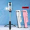 Wireless Bluetooth Selfie Stick Tripod with Remote Extendable Tripod with LED Selfie Light Detachable for Ios Android Smartphone