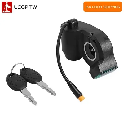 Thumb Throttle Lgnition Lock Key for Kugoo M4 for Xiaomi M365 E-Scooter /E-Bike Voltmeter Digital