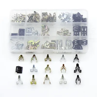 15 Size Car Navigation DVD Sound Player Trim Metal Iron Fastener Clip For Chery Opel Honda Civic