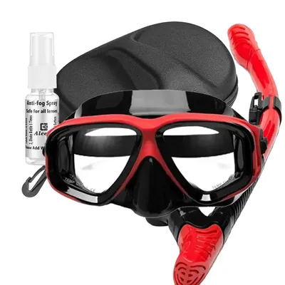 Scubal Diving Mask Snorkels Set Anti-burst myopia lenses Anti-Fog adult Swimming Easy Breath Tube