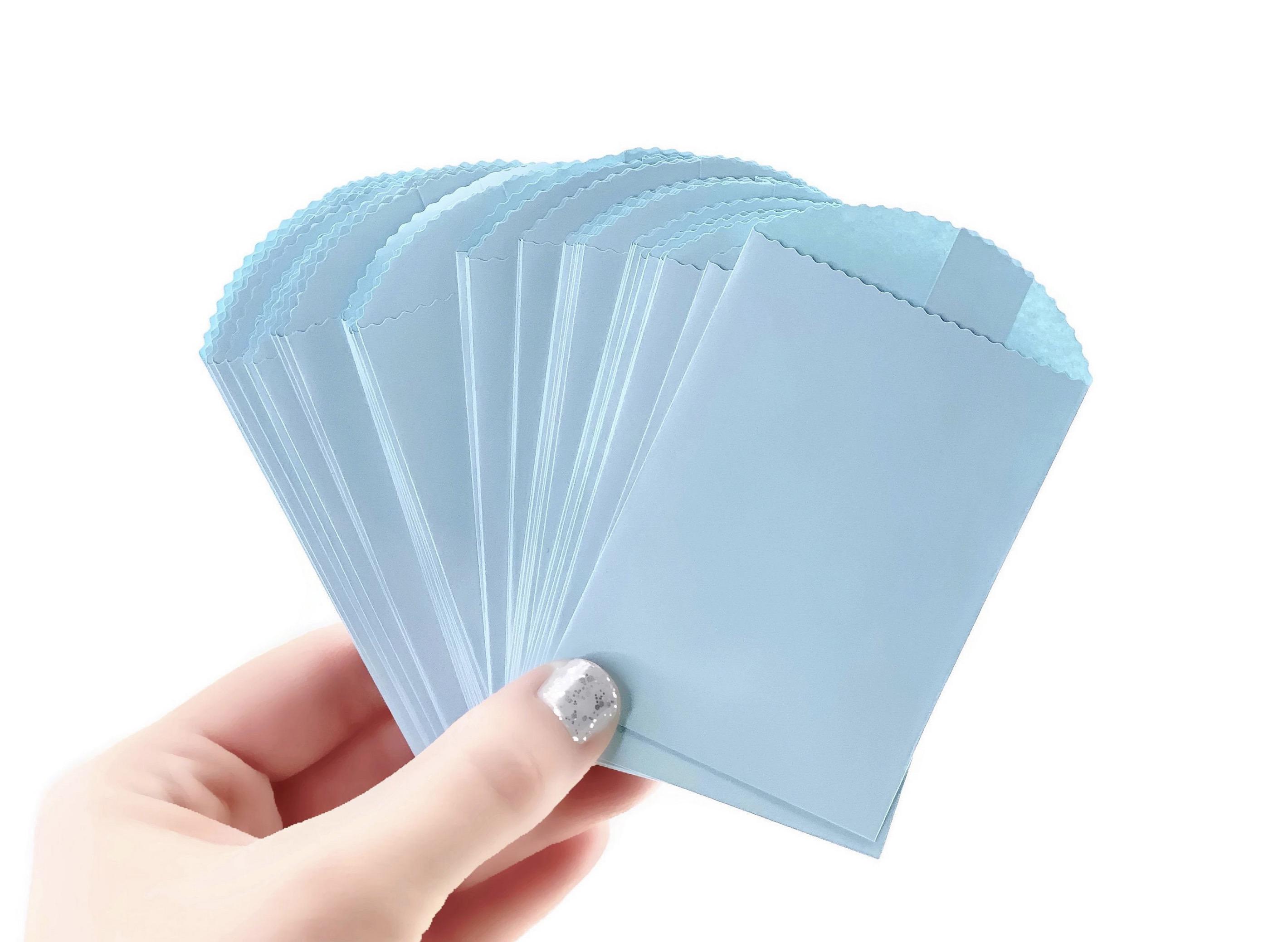 50 sacchetti di carta blu - Piccoli sacchetti per bomboniere, bomboniere per matrimoni, bomboniere per baby shower, sacchetti per posate, sacchetti pe