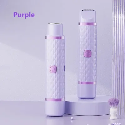 Portable double head hair remover, Type-C rechargeable hair remover, professional painless hair