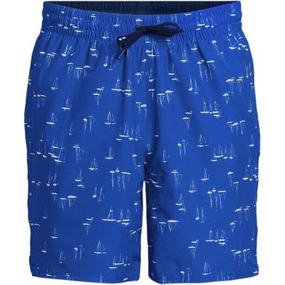 Reversible Quick Dry Swim Shorts, Men, size: 36-38, regular, Blue, by Lands' End