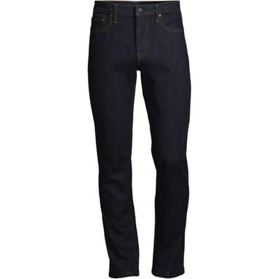 Stretch Denim Jeans, Slim Fit, Men, size: 42, regular, Blue, Cotton-blend, by Lands' End