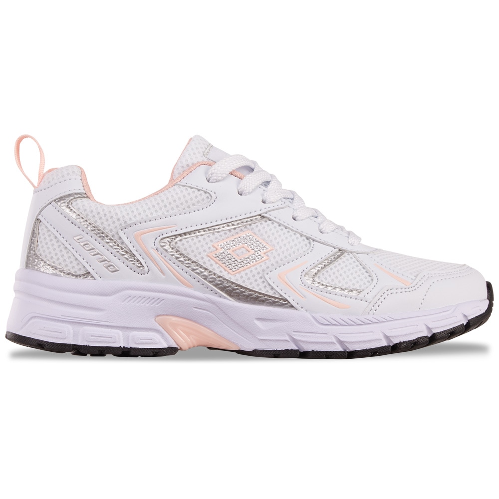 Sneaker LOTTO, Damen, Gr. 42, rosa (weiß, rose), Kunstfaser, Synthetik, metallic, Schuhe Sneaker, - besonders leicht & bequem